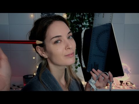 ASMR | Detailed Face Measuring To Relax You | Close Personal Attention | Soft Spoken