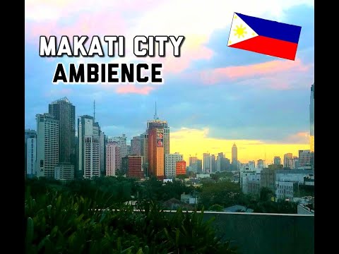 ASMR: Makati City Sounds (Water, Bird Song, Traffic + Crinkles)