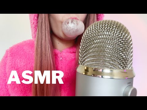 ASMR Chewing Gum, Blowing Bubbles & Mouth Sounds 💗