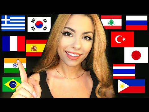 ASMR in 20+ DIFFERENT LANGUAGES ❤️ (French, Korean, German, Russian, Arabic...)