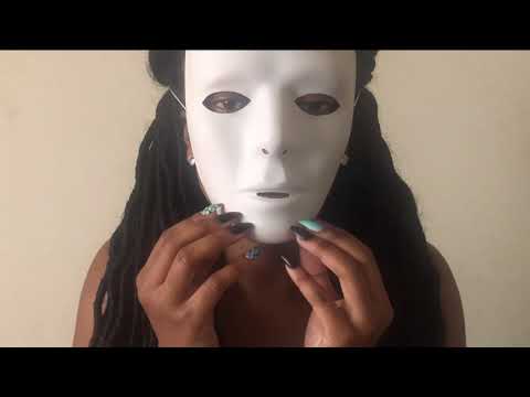 ASMR MASK SCRATCHING AND TAPPING!