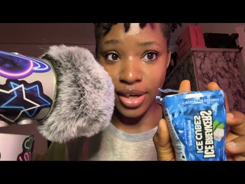 ASMR Gum Chewing| Whispering: 8 most Common Sexual Fantasies (snapping and cracking bubble gum) ✨