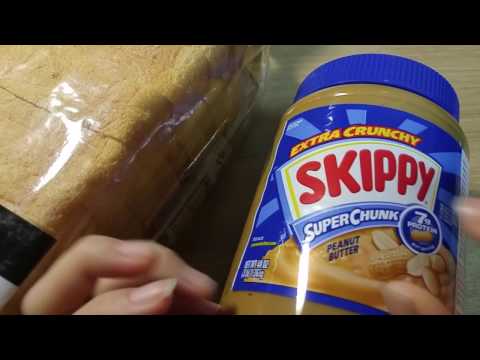 ASMR: peanut butter on toast 땅콩버터잼 & 식빵세장 꾸덕꾸덕 이팅사운드 노토킹 3D eating sounds No Talking ORANGE ASMR