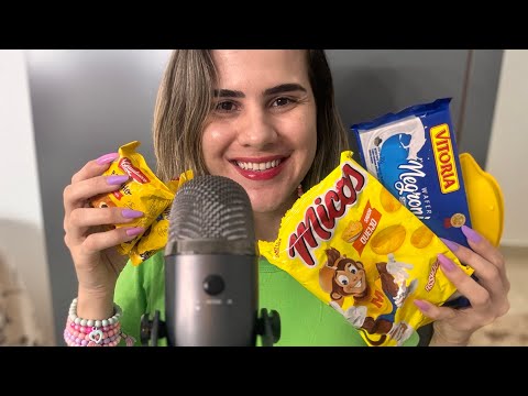 ASMR- crushing food with your hands💅🍰🍩
