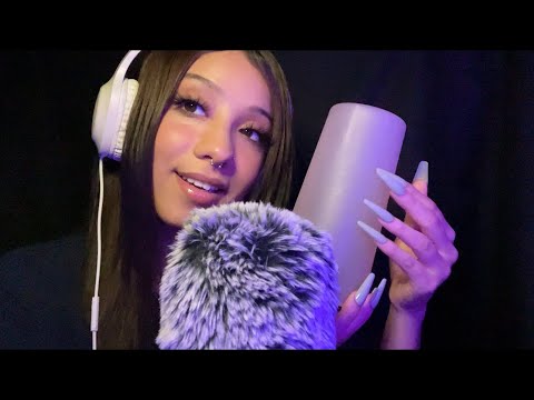 ASMR| Cup over mic (tapping, scratching & brushing) 🎙