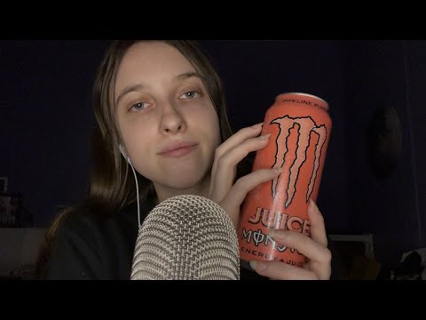 ASMR - Tapping And Scratching On A Monster Energy Drink Can