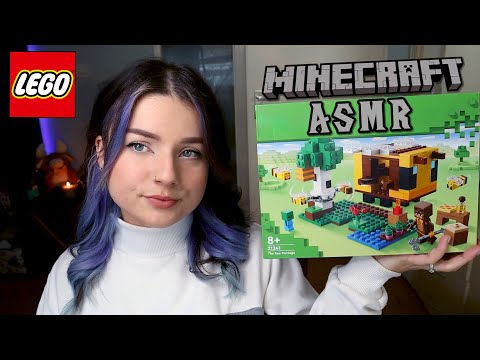 ASMR Build Lego With Me! 🧩 Minecraft Bee Farm (Whispered, Clicky Sounds, Relaxing)