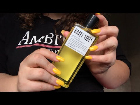 {asmr} fast tapping and scratching - body wash haul // no talking