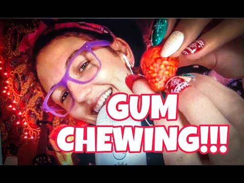 ASMR~ TINGLY GUM CHEWING ((UNINTELLIGIBLE))