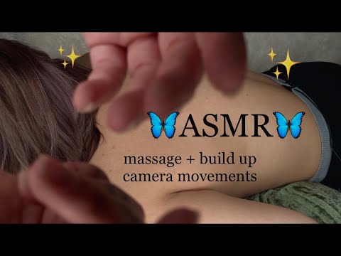 ASMR 💆🏽‍♀️ ( on my sister ) back massage/camera hand movements