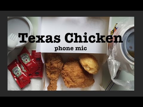 [ASMR] Eating Texas Chicken | Phone Mic