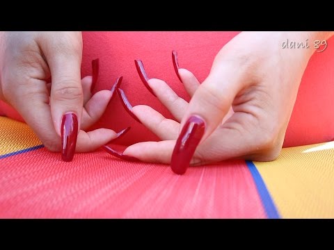 ASMR: tingles 💆 SCRATCHING with my Long Natural Nails [long+color version]