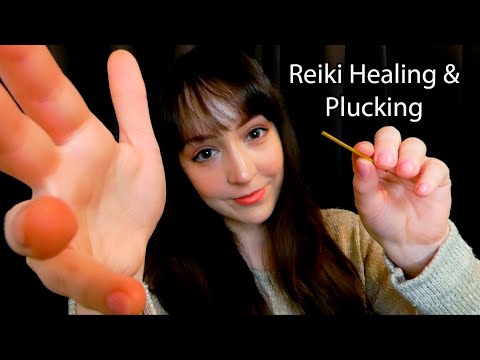 ⭐ASMR Reiki Healing and Plucking Session (Sub.Español, Soft Spoken, Hand Movements)