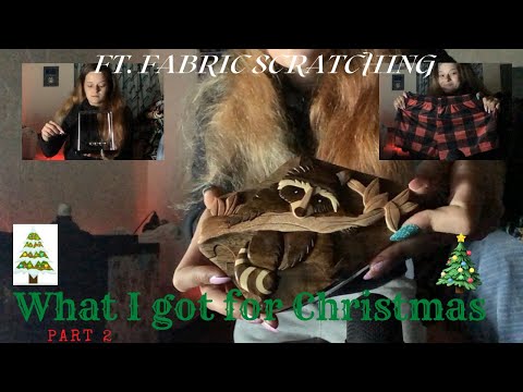 ASMR what I got for Christmas 2022 ft fabric scratching 🎄🤶✨🥰 pt. 2