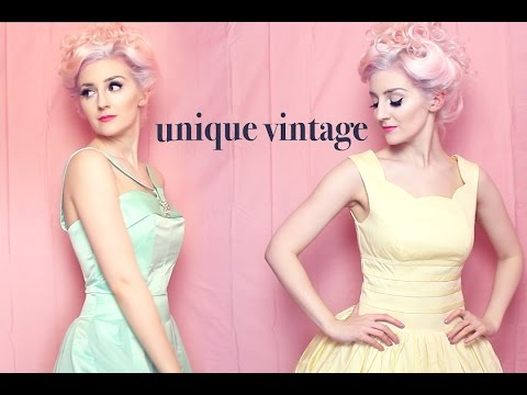 Unique Vintage Dresses (ASMR whispering, fabric, and package sounds)