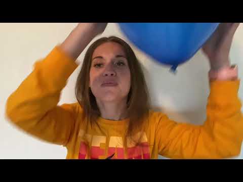 asmr | playing with balloons & blowing bubble gum | NO TALKING