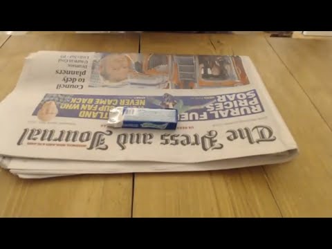 ASMR Whispered Newspaper Reading Chewing Gum Page Turning Intoxicating Sounds Sleep Help Relaxation