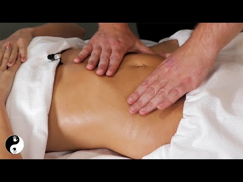 [ASMR] Relaxing Belly Massage to Aide weight Loss & Digestion [No Talking][No Music]