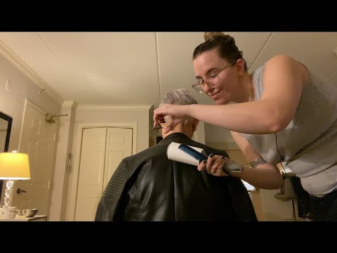ASMR Real Person Random Triggers | Haircut, Lint Rolling and Back Exam