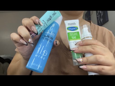 ASMR| Tapping ok skincare products- relaxation & sleep 😴