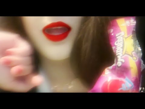 ASMR Soft Whispering and Eating Sounds Candy (Ear To Ear, Ramble) Close Up🍬