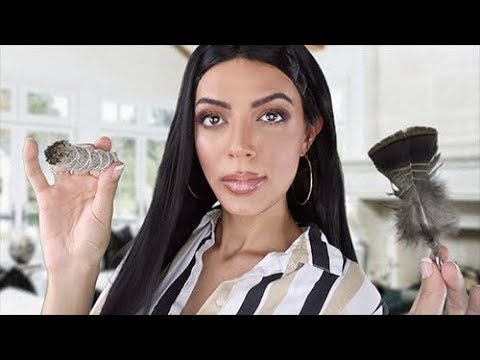 ASMR | Kim Kardashian West Smudges You (Sage & Feather Cleanse!) - Part 1