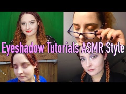Eyeshadow Tutorials ASMR Style [Whisper] 4 Looks