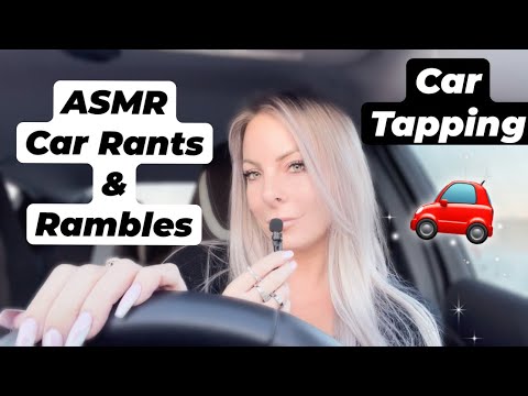 Car ASMR Whisper Ramble • Soft Whispering • Car Tapping Sounds