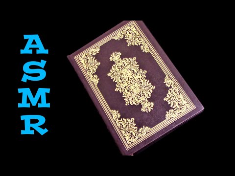 ASMR: Page turning leather bound book (No talking)