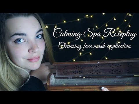 ASMR Spa Role play | Ear Cleaning, Cucumber Face Mask Application, Incense Burning [Binaural]
