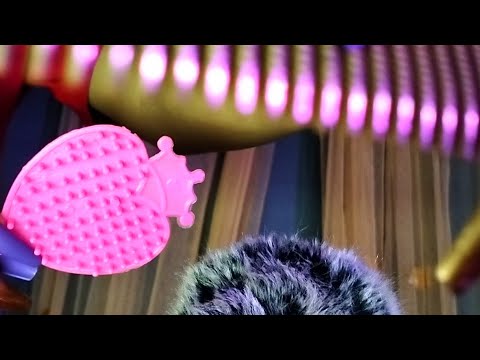 ASMR Combing Your Messy Hair before Sleep