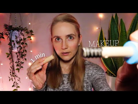 ASMR 1 Minute Doing Your Make Up Fast & Aggressively