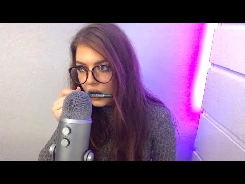 ASMR | Pen Nibbling And Hand Sounds ✨