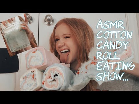ASMR~ Cotton Candy Roll EATING SHOW