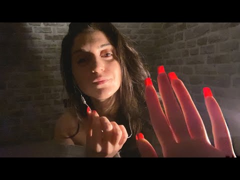 ASMR Tingly Hand Movements with Long Nails / plucking, invisible scratching, touching - lofi