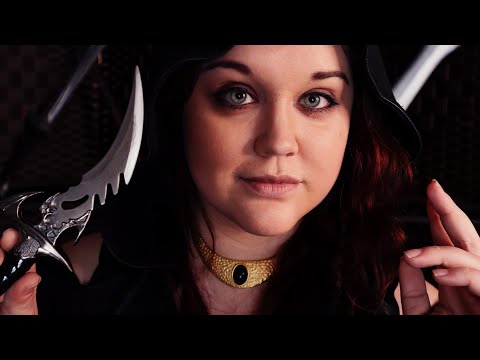 ASMR RPG Weapons Shop ⚔ Retired Adventurer Sells You New Weapons (Tapping, Metal & Leather Sounds)