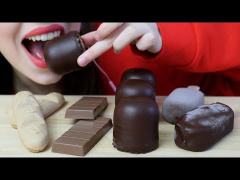 BEST CHOCOLATE CANDY FOR ASMR (Magnum Ice Cream Bars, Nutella, Choco Marshmallows) No Talking