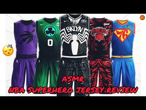 ASMR | NBA Superhero Jersey Collection Review 💥 (Whispered Ramble 😴)