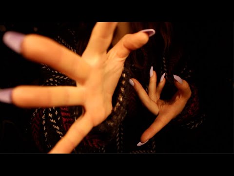 ASMR Hypnosis Hand Movements with Comforting Positive Affirmations 💘 Long Nails