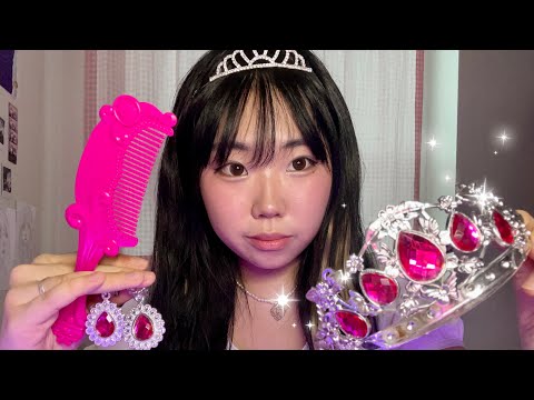ASMR| Big Sis plays Princess with you👑(kids toy set)