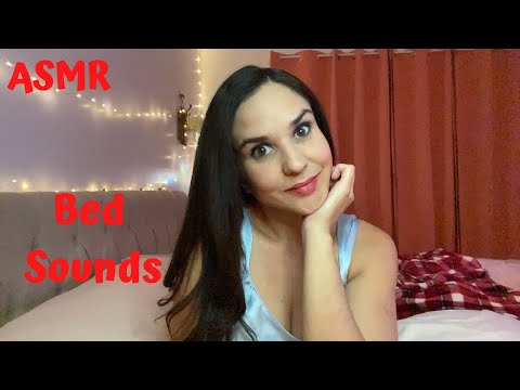 ASMR- Cuddling in Bed+ Pillow, Comforter and Sheet Sounds!!