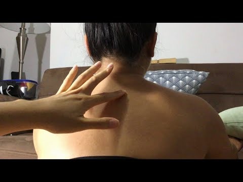 VISUAL ASMR: MOST GENTLE, RELAXING Upper Back Trace/ Letter Tracing Snipet! NO TALKING, LOOPED :)