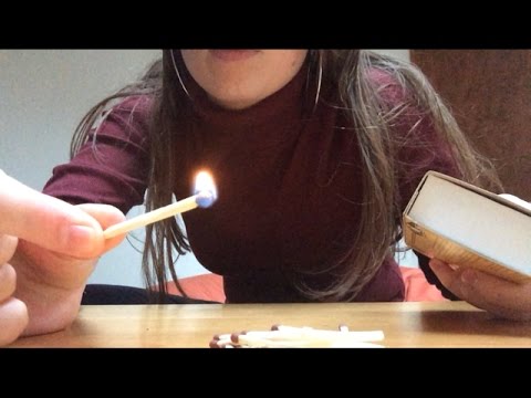 ASMR Match Lighting Striking & Blowing Out Intoxicating Sounds Sleep Help Relaxation