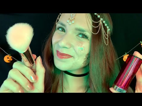 ASMR Fast & Aggressive Halloween Makeup (RP, Personal Attention, German/Deutsch)
