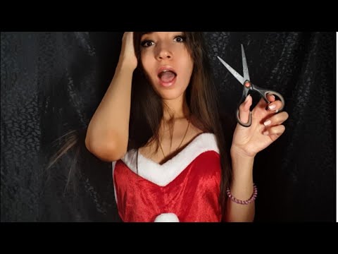 ASMR FRANÇAIS PARTIE 114 : ROLEPLAY COIFFEUSE (EN MÈRE NOEL) #asmr #roleplay #brushing #coiffure