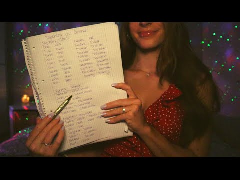 ASMR | Teaching You German in a Relaxing Way (Air Tracing, Counting) 🇩🇪