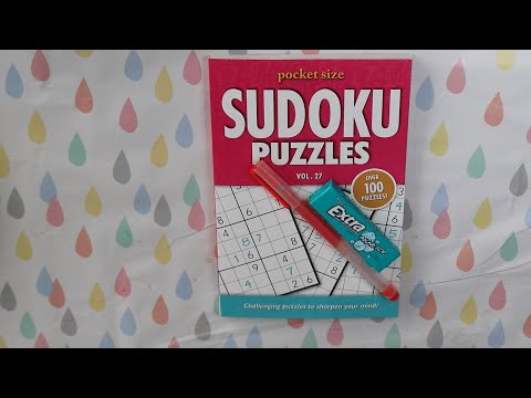 LEARNED HOW TO PLAY SUDOKU ASMR PUZZLE /CHEWING GUM
