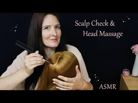 ASMR Tingly Scalp Check & Head Massage in German (Requested)