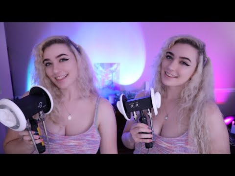 Can we both eat your ears for ASMR? ♡ Twin ASMR ♡ 3DIO ♡