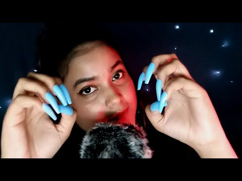 ASMR Chaotic Mouth Sounds & Tingly Nail Tapping